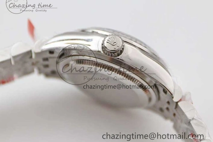 0403 ComfortFit Lady DateJust 28 SS TWF 1:1 Best Edition 904L Steel Pink Dial Roman Markers on President Bracelet NH 2183